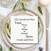 ナプキンデザインまたは写真のアップロード スタンダードカクテルナプキン