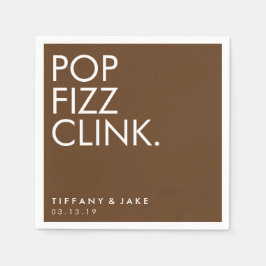 ナプキンポップ・アートの- Fizz Clink スタンダードカクテルナプキン