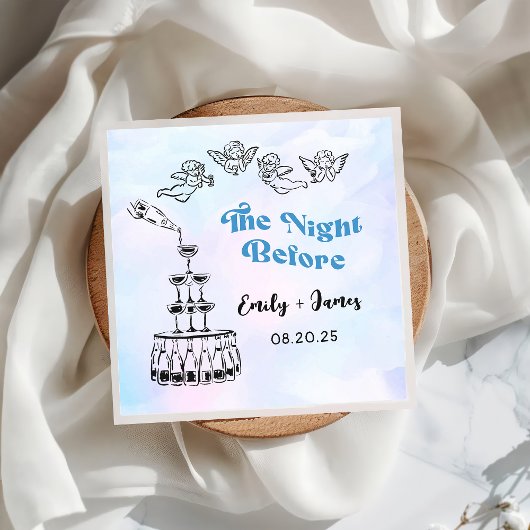 ナプキン予測できなの前の夜に手を引結婚いた スタンダードカクテルナプキン