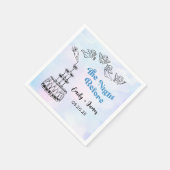 ナプキン予測できなの前の夜に手を引結婚いた スタンダードカクテルナプキン (角)