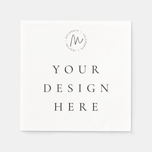 ナプキン印刷カスタムデザイン スタンダードカクテルナプキン (正面)