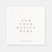 ナプキン印刷 オリジナルデザイン スタンダードカクテルナプキン (正面)