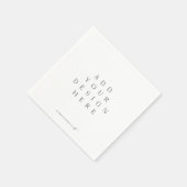 ナプキン印刷 オリジナルデザイン スタンダードカクテルナプキン (角)