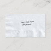 ナプキン呼出し名刺 名刺 (裏面)