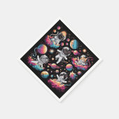 ナプキン宇宙の猫！ スタンダードカクテルナプキン (角)