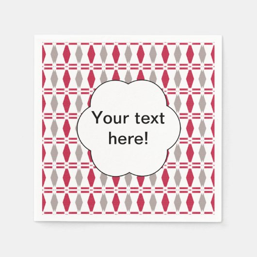 ナプキン抽象芸術クリパート スタンダードカクテルナプキン (正面)