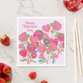 ナプキン棒つきキャンデー花 スタンダードランチョンナプキン (インサイチュ)