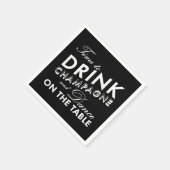 ナプキン – シャンパンを飲む時間 スタンダードカクテルナプキン (角)