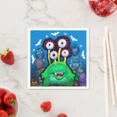 ナプキン·フォー·ハローウィンパーティモンスター スタンダードカクテルナプキン (インサイチュ)