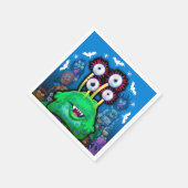 ナプキン·フォー·ハローウィンパーティモンスター スタンダードカクテルナプキン (角)