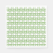 ナプキン – 緑の繊維織り スタンダードランチョンナプキン (正面)