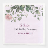 ナプキ素朴ンスのフローラはピンクで、ほこりっぽいブルー。 (正面)