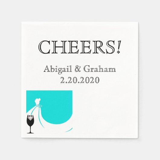 ナプキ結婚ンス スタンダードカクテルナプキン (正面)