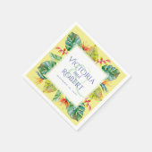 ナプキ結婚ンス |熱帯水カラーフローラ スタンダードカクテルナプキン (角)