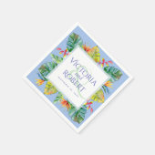 ナプキ結婚ンス |熱帯水カラーフローラ スタンダードカクテルナプキン (角)