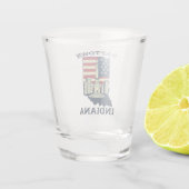 ナプタウンインディアナモニュメントサークル ショットグラス (裏面)