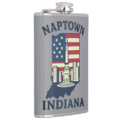 ナプタウンインディアナモニュメントサークル フラスク (右)