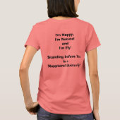 ナプチュラル・バタフライ Tシャツ (裏面)