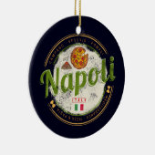 ナプルイタリアレトロヴェスヴィウス&ピザヴィンテージ セラミックオーナメント (右)