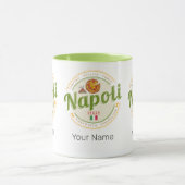 ナプルイタリアレトロヴェスヴィウス&ピザヴィンテージ マグカップ (中央)