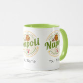 ナプルイタリアレトロヴェスヴィウス&ピザヴィンテージ マグカップ (正面右)