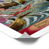 ナプル湾の網とトライデントとの魚釣り ポスター (角)