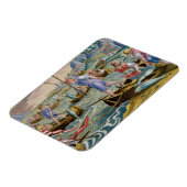 ナプル湾の網とトライデントとの魚釣り マグネット (左側)