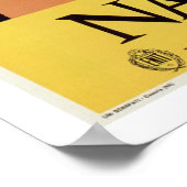 ナペレスイタリアのレトロヴィンテージ旅行広告 ポスター (角)