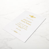 ナボテ結婚ミニマル党 箔招待状 (回転した状態)