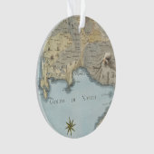ナポリおよび周囲の湾の地図 オーナメント (正面)