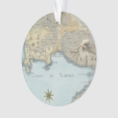ナポリおよび周囲の湾の地図 オーナメント (正面)