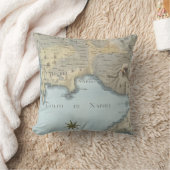 ナポリおよび周囲の湾の地図 クッション (ブランケット)