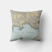ナポリおよび周囲の湾の地図 クッション (裏面)