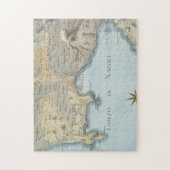 ナポリおよび周囲の湾の地図 ジグソーパズル (縦)
