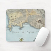 ナポリおよび周囲の湾の地図 マウスパッド (マウス)