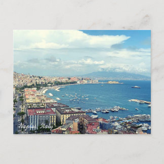 ナポリのイタリアの海岸線の写真 ポストカード