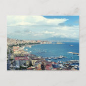 ナポリのイタリアの海岸線の写真 ポストカード (正面)