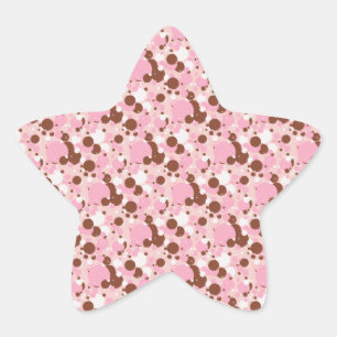 ナポリのドット01-Lt-Pink-STARスタンプ 星シール