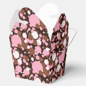 ナポリのドット04茶色の暗い取り出し好意ボックス フェイバーボックス (オープン)