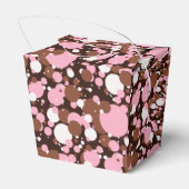 ナポリのドット04茶色の暗い取り出し好意ボックス フェイバーボックス (裏面サイド)