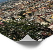 ナポリのビュー，イタリアデザインポスター ポスター (角)