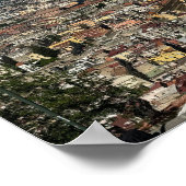 ナポリのビュー，イタリアデザインポスター ポスター (角)