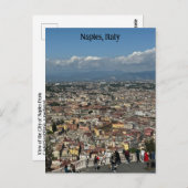 ナポリのビュー，イタリアデザインポスター ポストカード (正面/裏面)