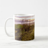 ナポリのビーチの海岸および穏やかな海|フロリダ コーヒーマグカップ (左)