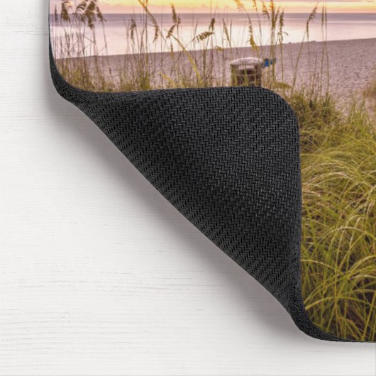 ナポリのビーチの海岸および穏やかな海|フロリダ マウスパッド (コーナー)