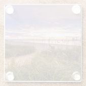 ナポリのビーチフロリダ ガラスコースター (裏面)