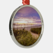 ナポリのビーチフロリダ メタルオーナメント (右)