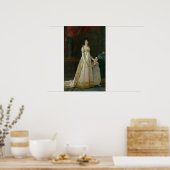 ナポリのマリー・ジュリー・クレリー女王のポートレート ポスター (キッチン)