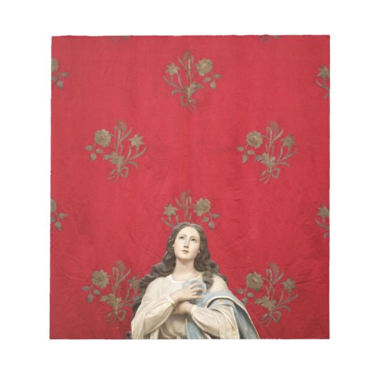 ナポリのヴァージン像 ノートパッド (正面)