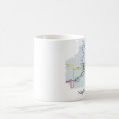 ナポリの地下鉄のマグ コーヒーマグカップ (中央)